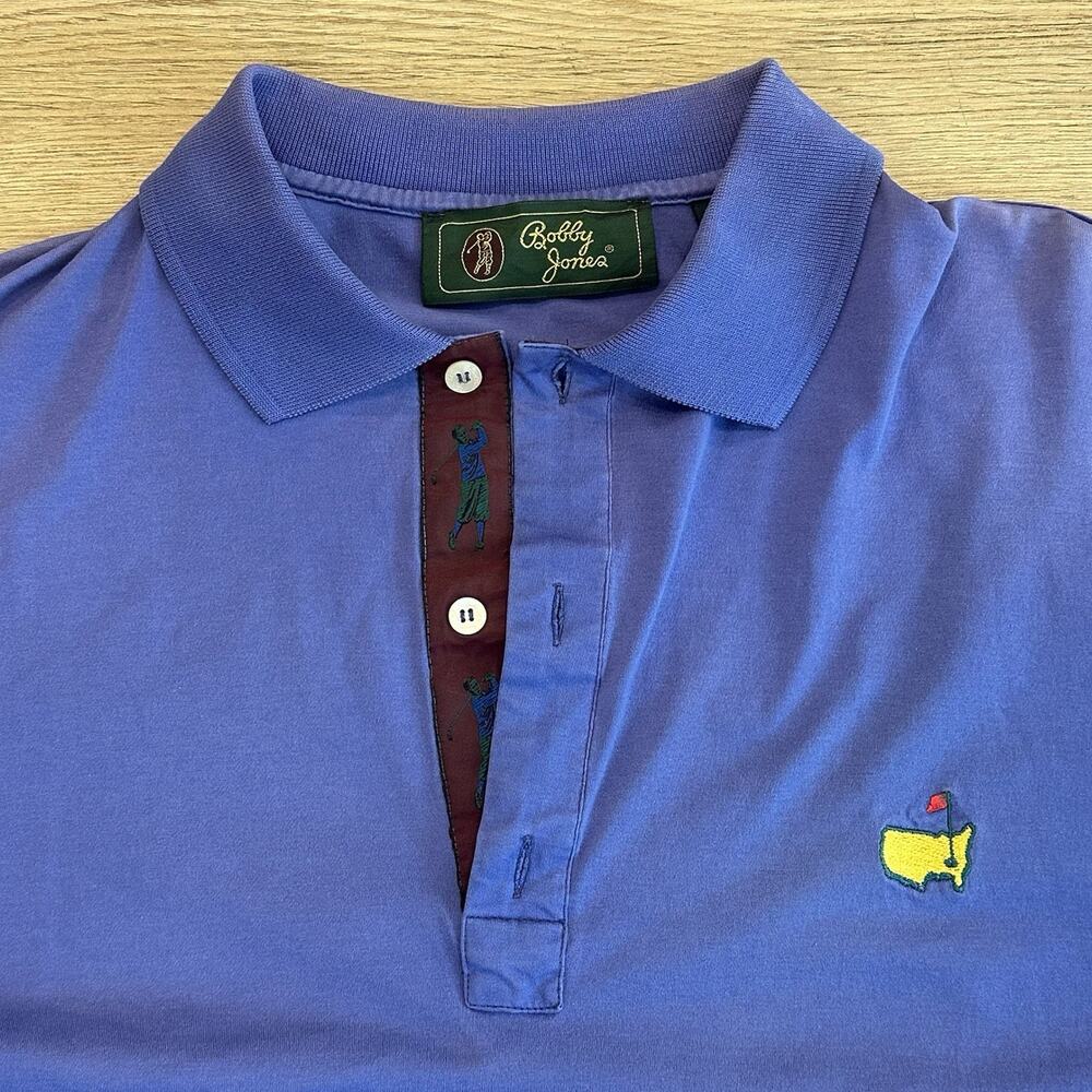 Vintage Bobby Jones Masters Augusta Golf Polo Shirt Men’s XL Made In Italy